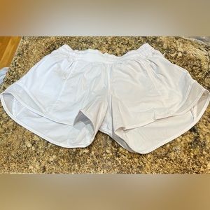 Lululemon Hotty Hot shorts. White.